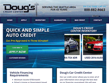 Tablet Screenshot of dougscreditcenter.com